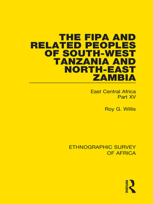 cover image of The Fipa and Related Peoples of South-West Tanzania and North-East Zambia